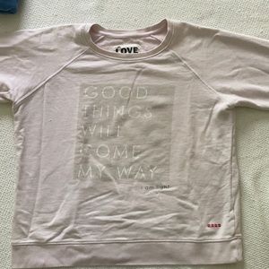 Peace Love World Sweater Pink Size M